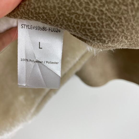 COZYCORE Faux Fur Shearling-Style Vest – Soft Neutral Layer – Women’s L - Picture 5 of 7